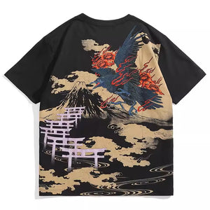 Embroidered Crow T-Shirt